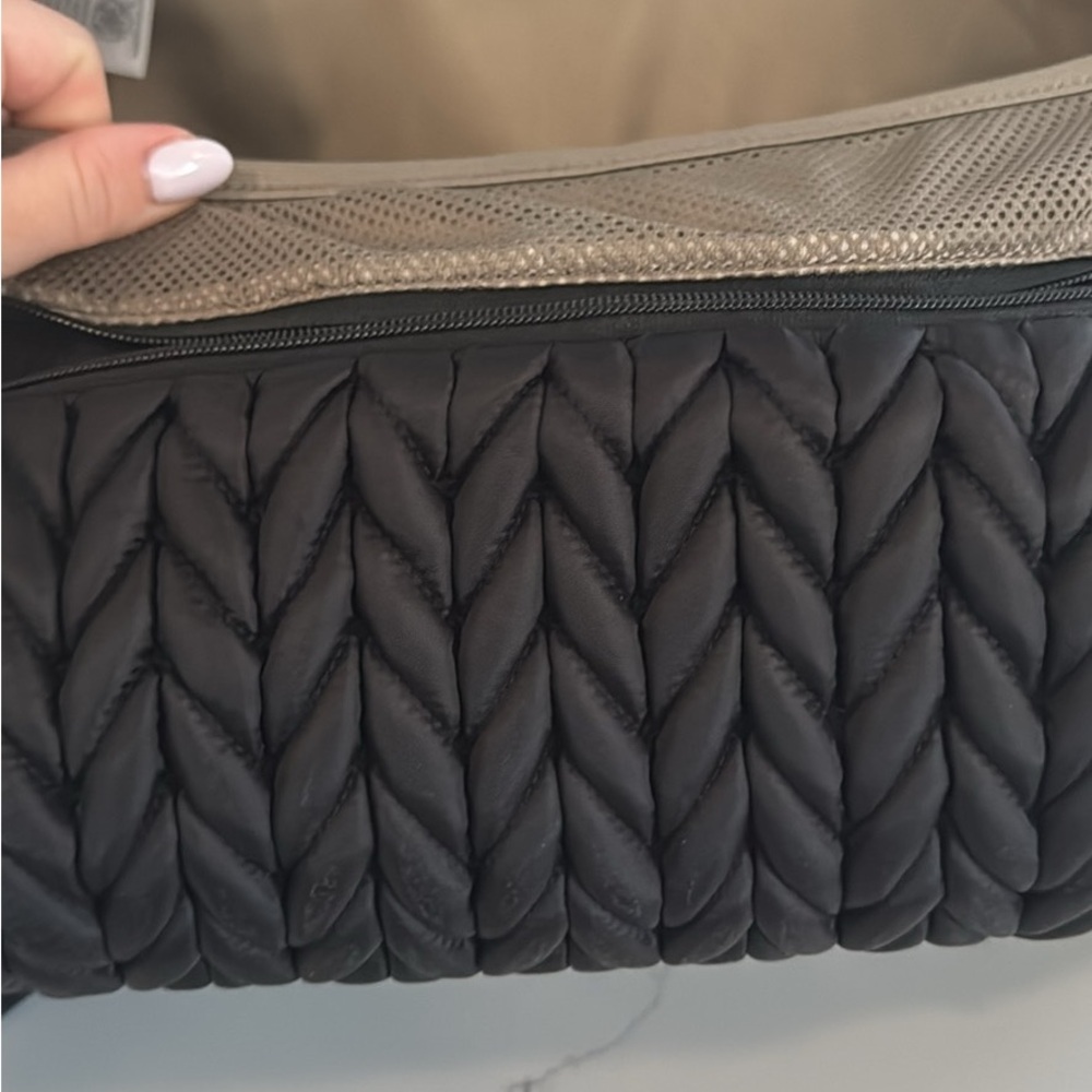 Chic Happ brand Black diaper bag Backpack with Gold Accents - Picture 6 of 6
